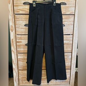 Wide Leg Black Dress Pants